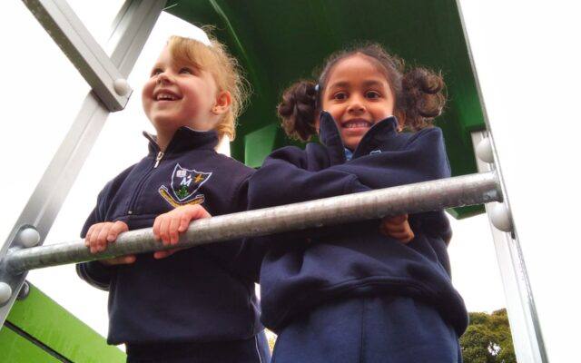 Junior Infant’s had lots of fun in our new playground!