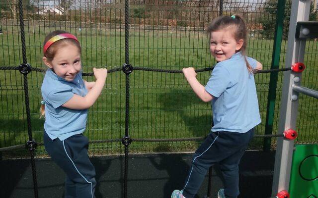 Spring time fun in the playground!